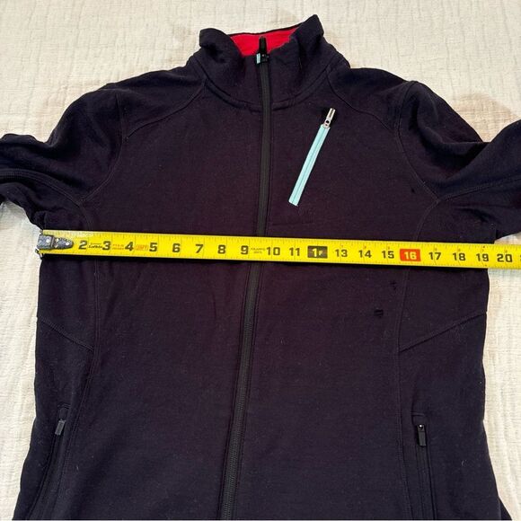 Icebreaker Jacket Women's Large Merino Wool Cascade Full Zip Fleece FLAWED!!! - Picture 7 of 8